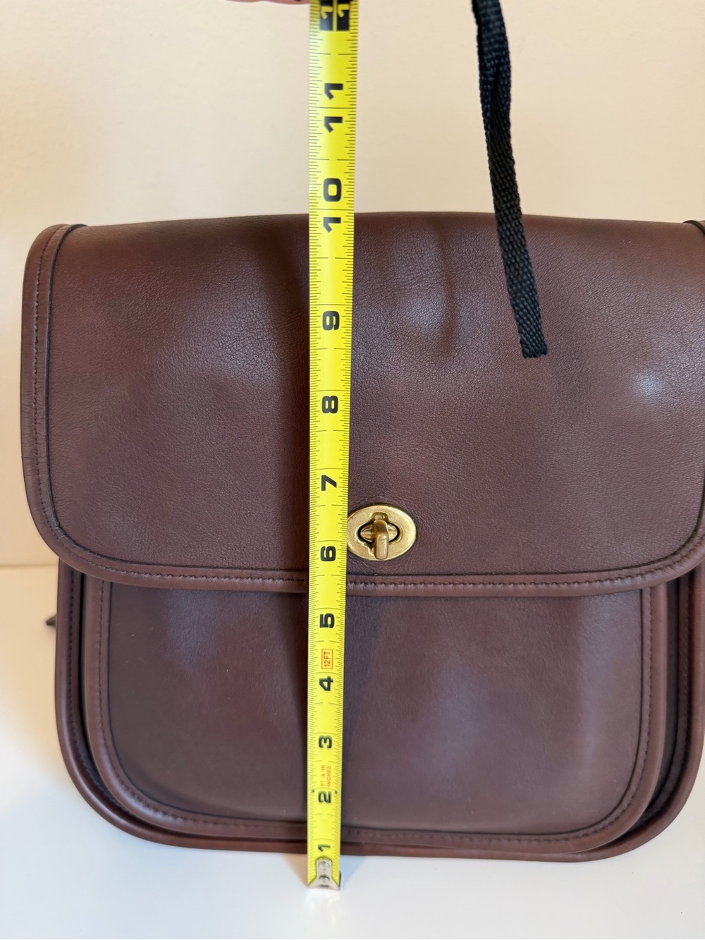 Vintage Coach Large Sidepack 9979 Mahogany - Picture 15 of 16